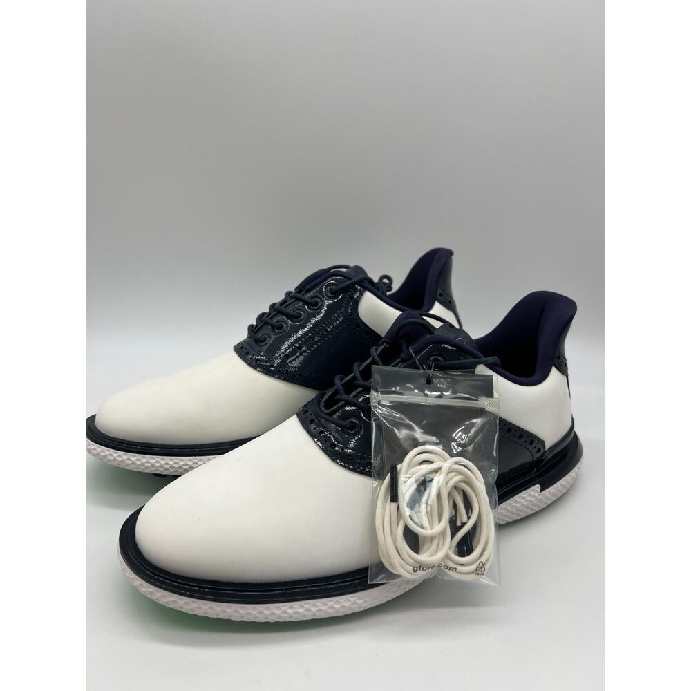 G/FORE Galivant2r T.P.U. Saddle Men 7. 5W Golf Shoes Snow/Twilight GMF000068 - Picture 12 of 16